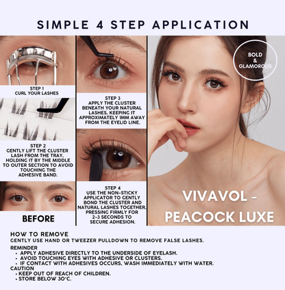 VIVAVOL - Peacock Luxe ( Pre - Glued )