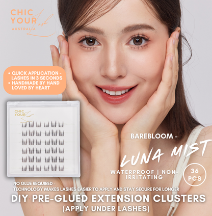 BAREBLOOM - Luna Mist ( Pre - Glued )