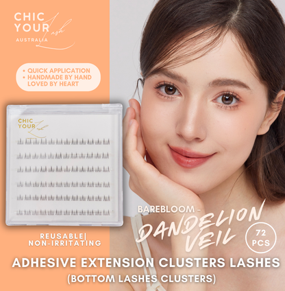 BAREBLOOM - Dandelion Veil (Bottom Lashes Clusters)